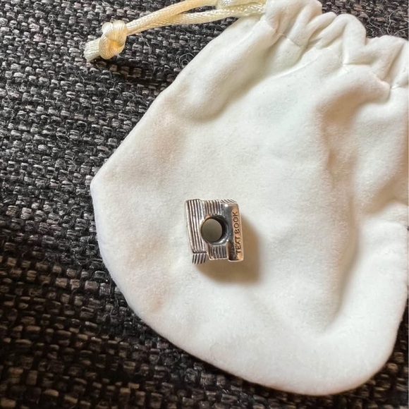 Pandora Sterling Silver Study Book Charm - Picture 3 of 6